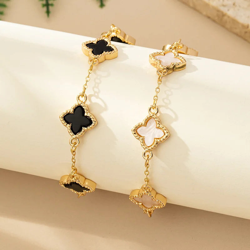 Pulseira Trevo Preto