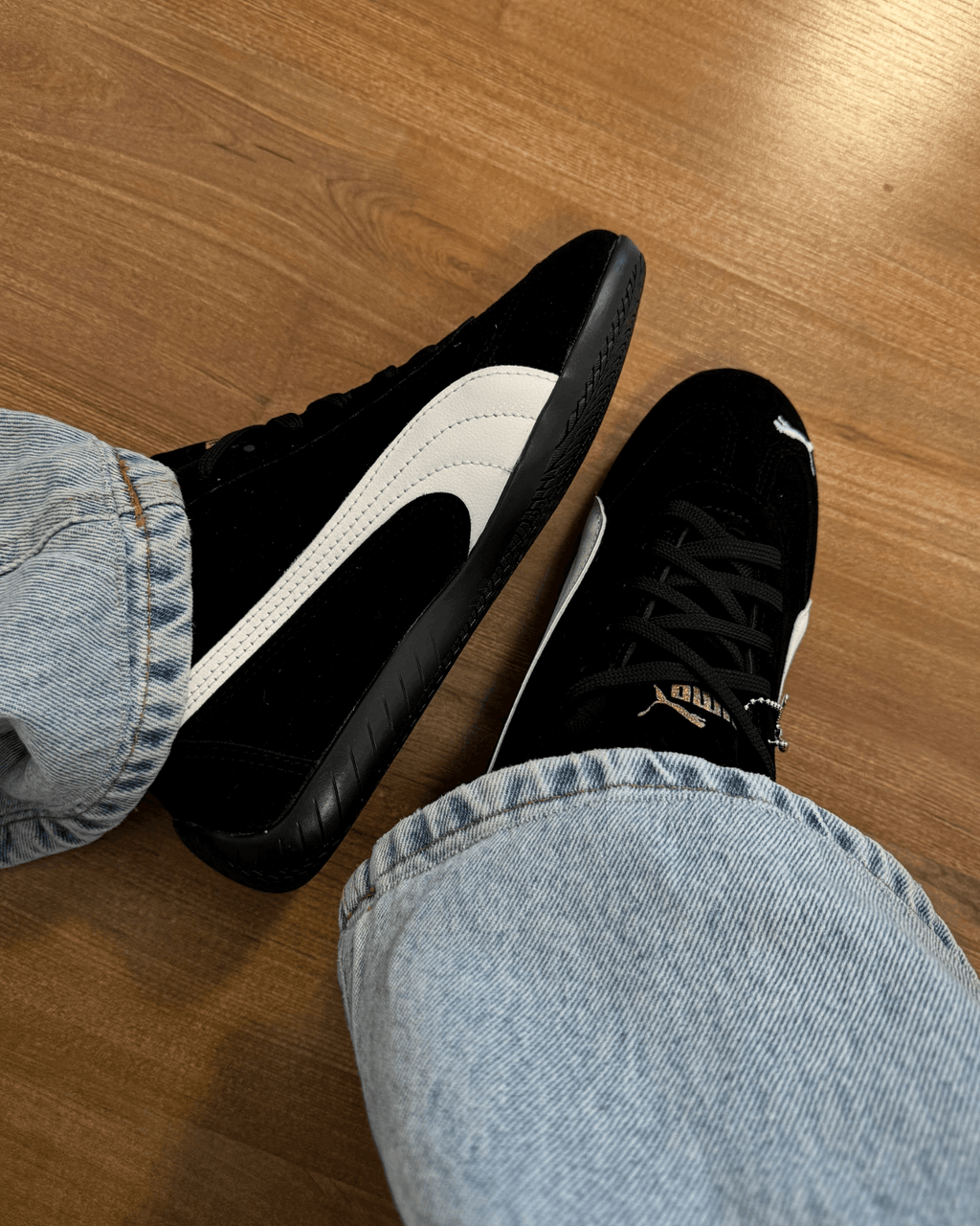 Tênis Speed Cat Preto Feminino em Suede