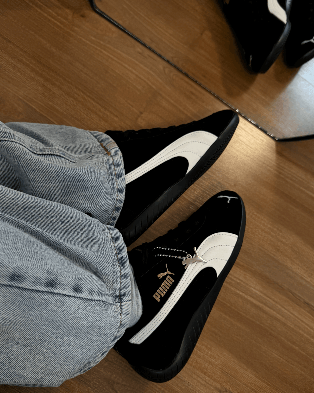Tênis Speed Cat Preto Feminino em Suede
