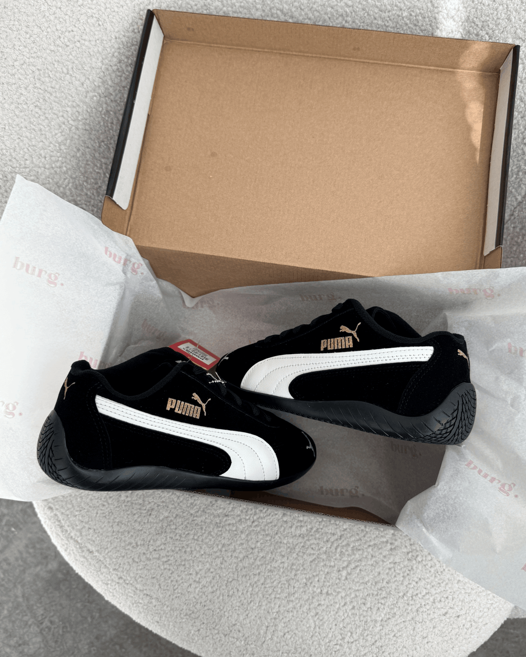 Tênis Speed Cat Preto Feminino em Suede