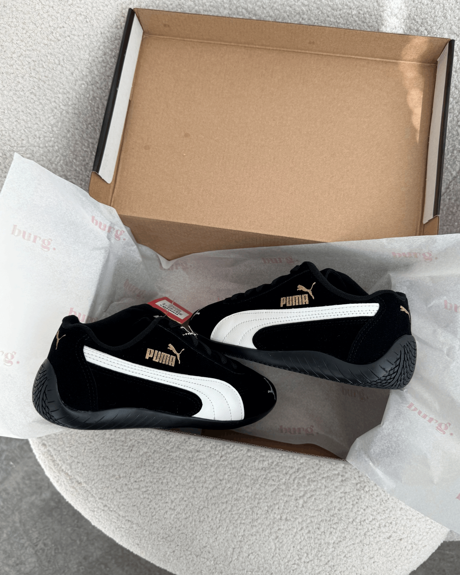 Tênis Speed Cat Preto Feminino em Suede