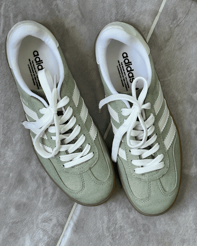 Tênis Gazelle Indoor Verde Menta em Camurça Atoalhada