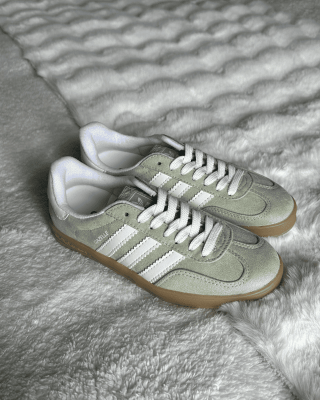 Tênis Gazelle Indoor Verde Menta em Camurça Atoalhada