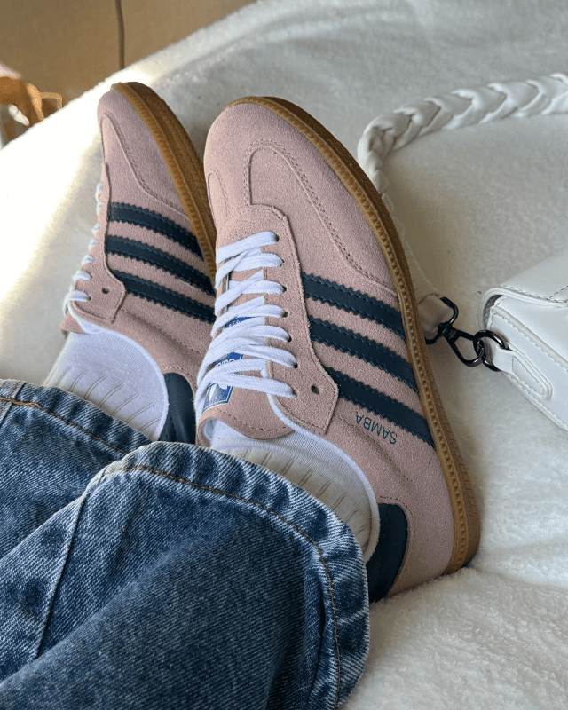 Tênis AD Samba Pink Navy em Camurça