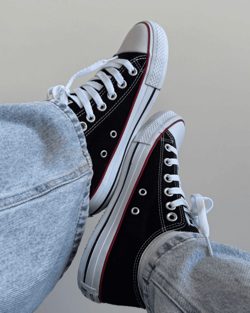 Tênis All Star Cano Baixo Preto Casual