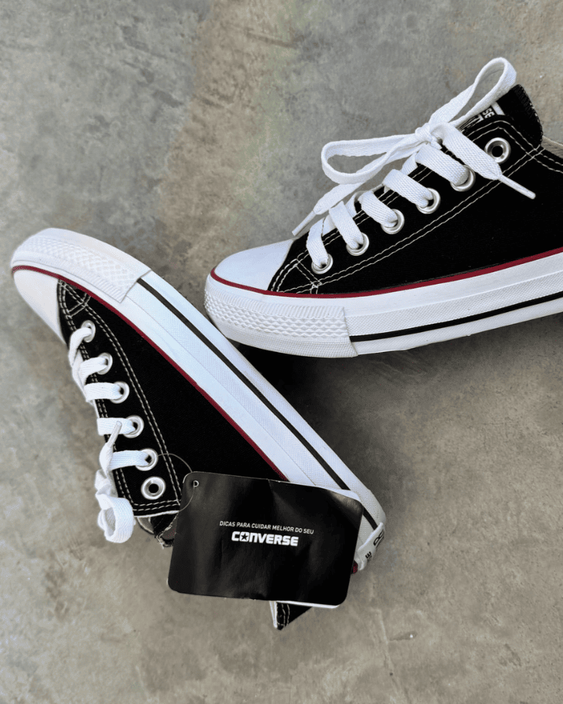 Tênis All Star Cano Baixo Preto Casual