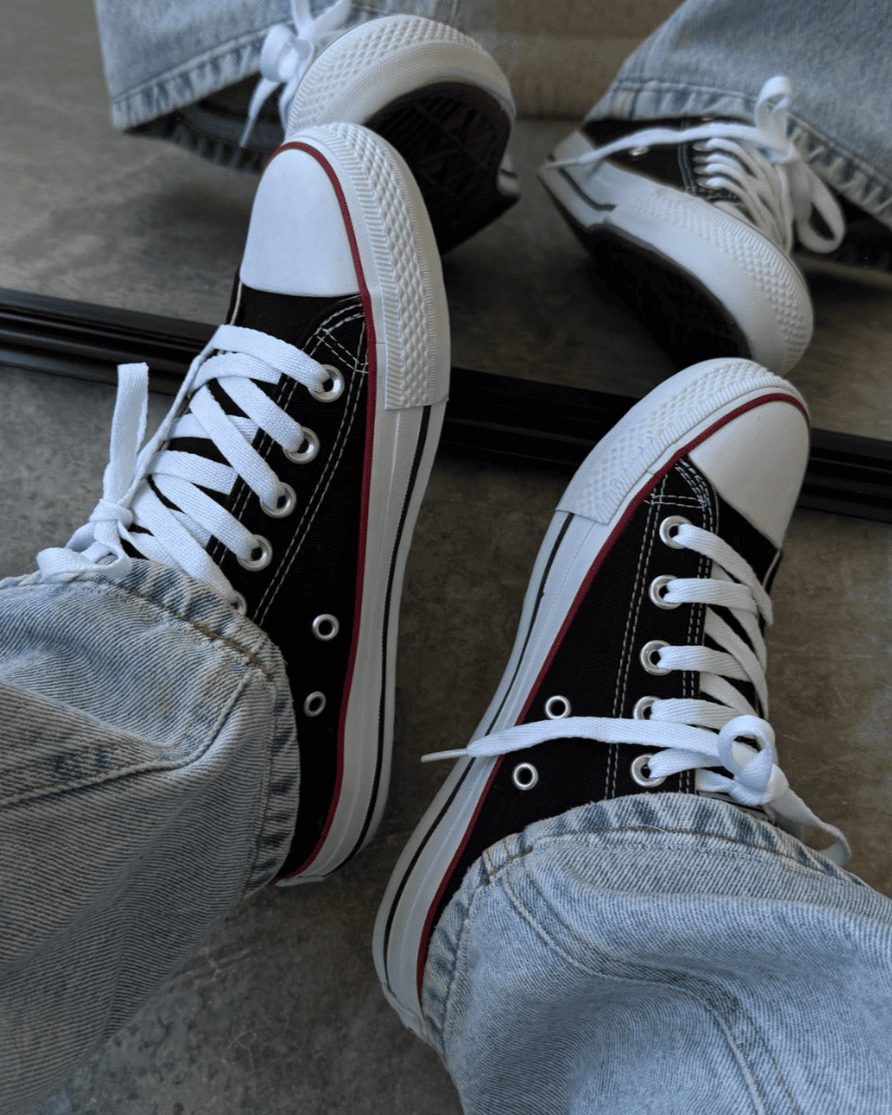 Tênis All Star Cano Baixo Preto Casual