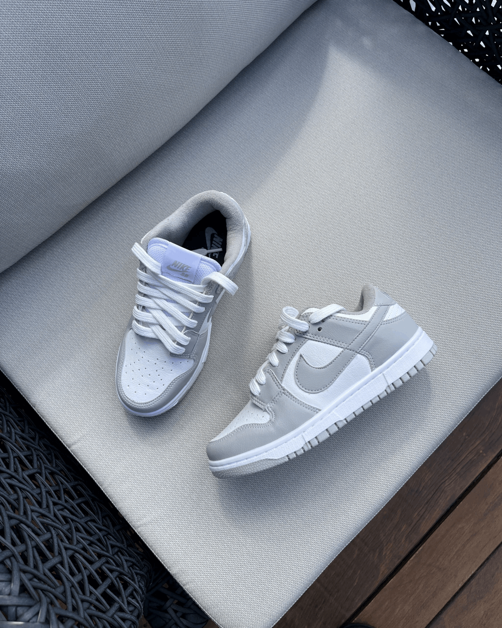 Tênis Dunk Cinza Casual