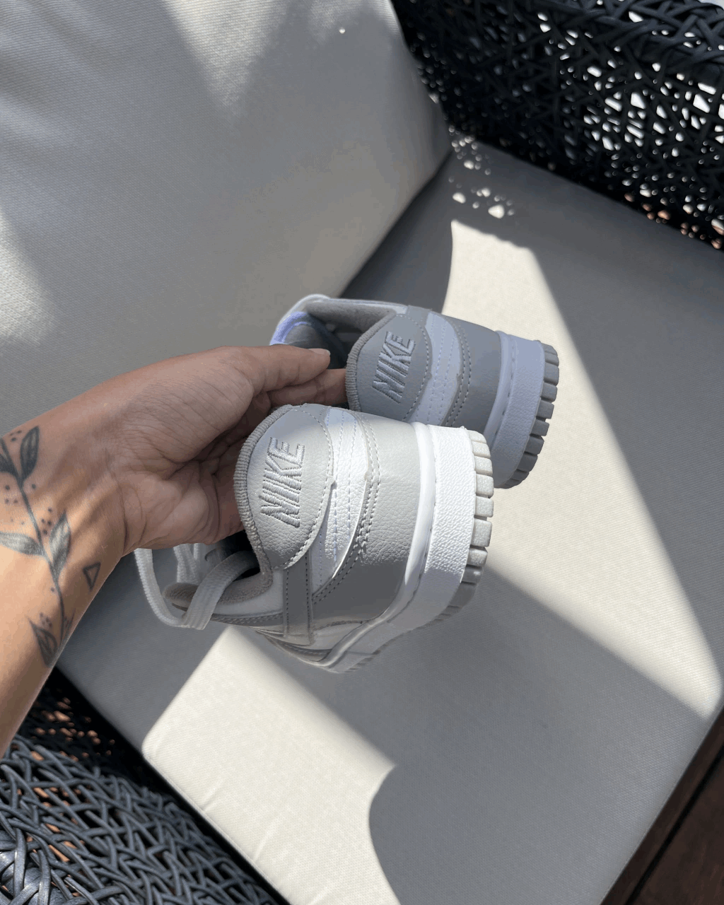 Tênis Dunk Cinza Casual