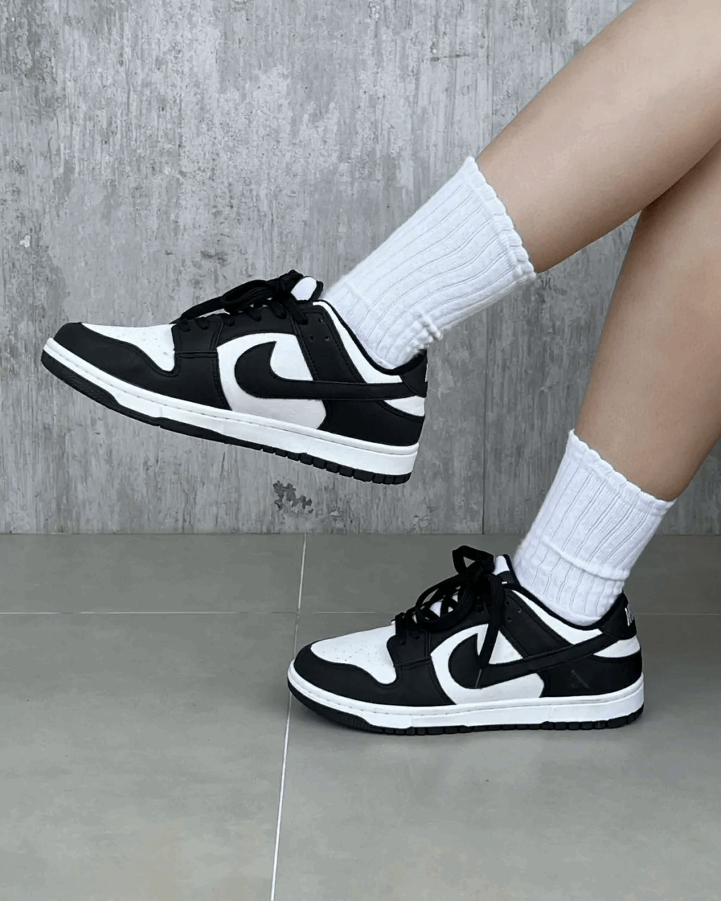 Tênis Dunk Preto e Branco Casual