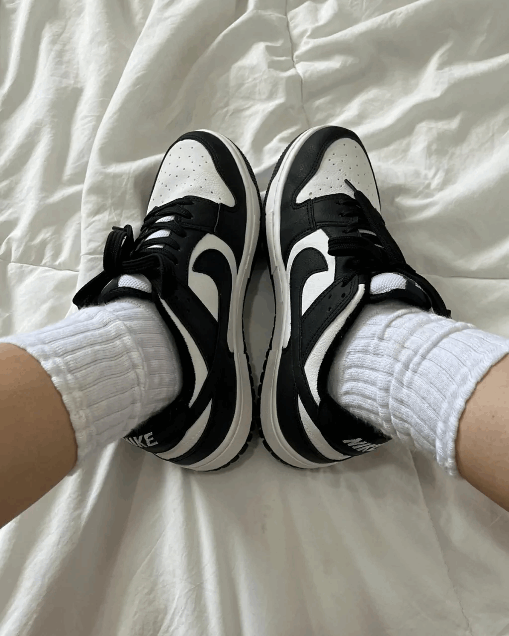 Tênis Dunk Preto e Branco Casual
