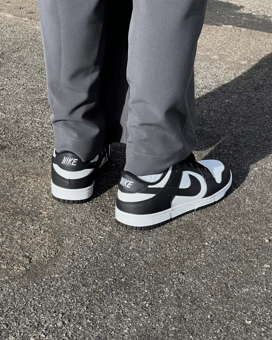 Tênis Dunk Preto e Branco Casual