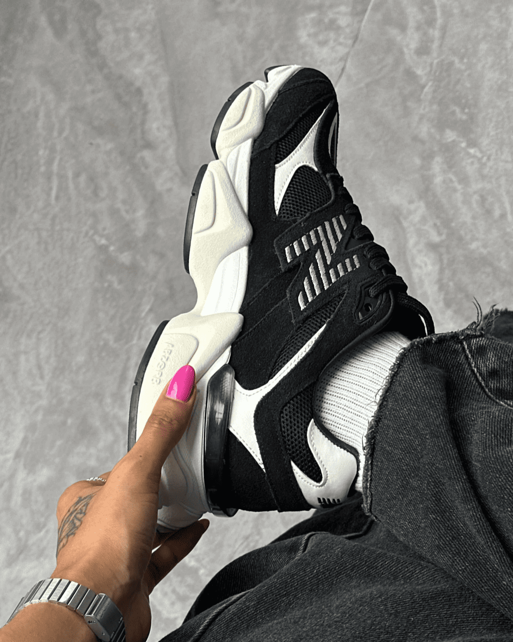Tênis NB 9060 Black em Couro Legítimo e Camurça